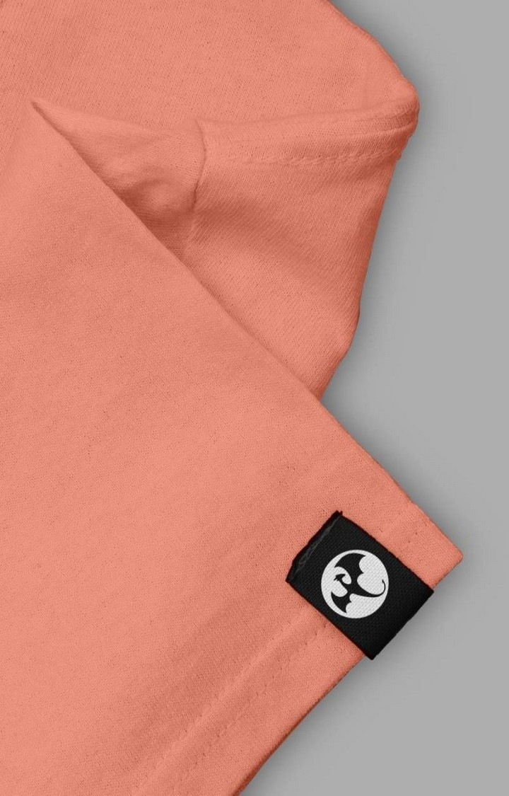 Solid Men's Half Sleeve T-Shirt - Salmon Pink