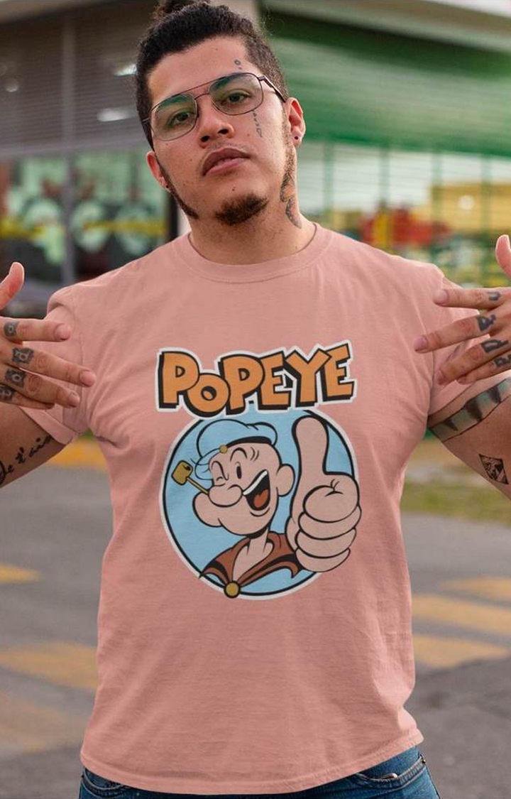 PRONK | Popeye The Sailor Man Men's Half Sleeve T Shirt