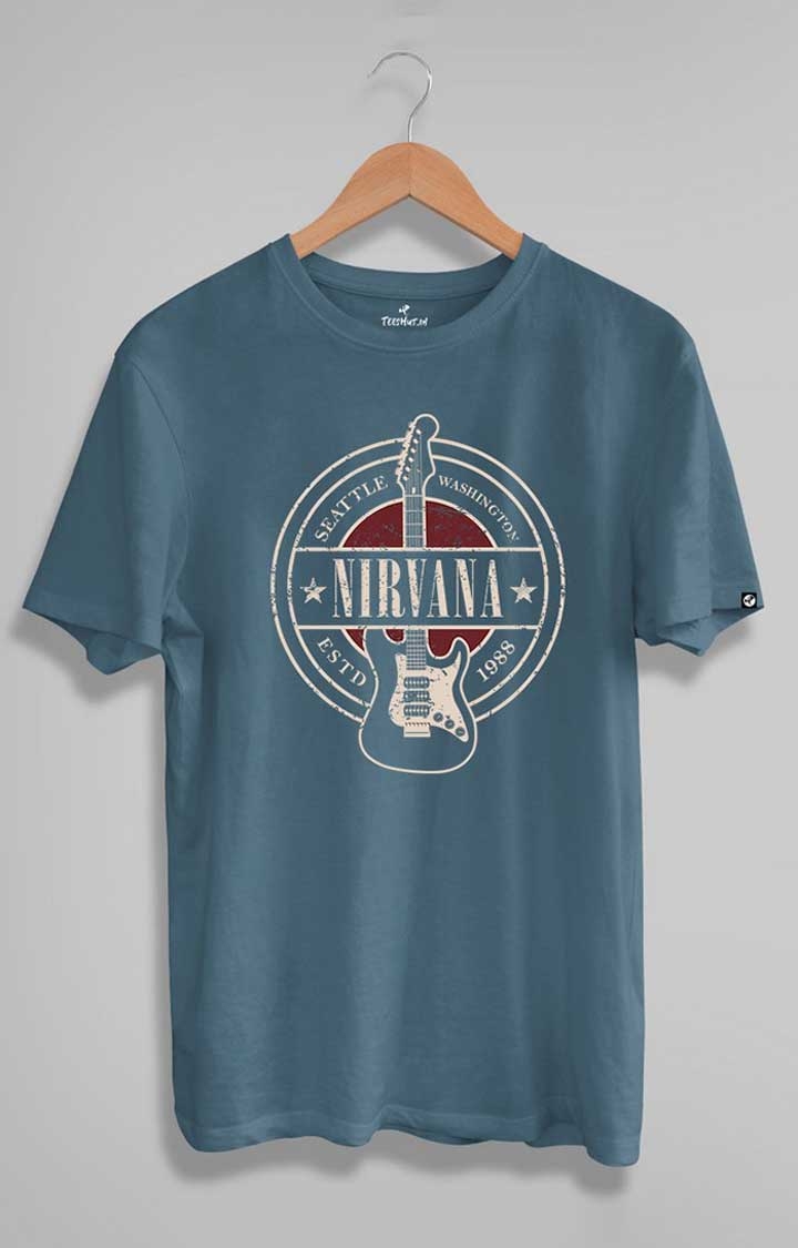 PRONK | Nirvana Guitar Back Men's Half Sleeve T Shirt