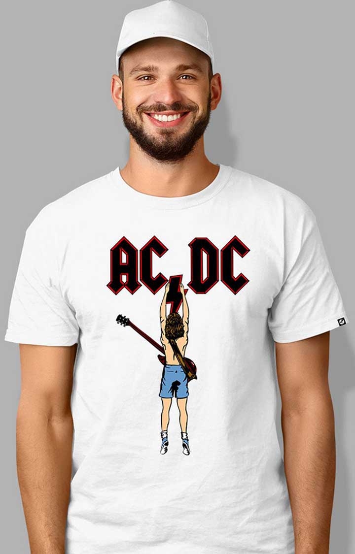 AC-DC Music Men's Half Sleeve T-Shirt
