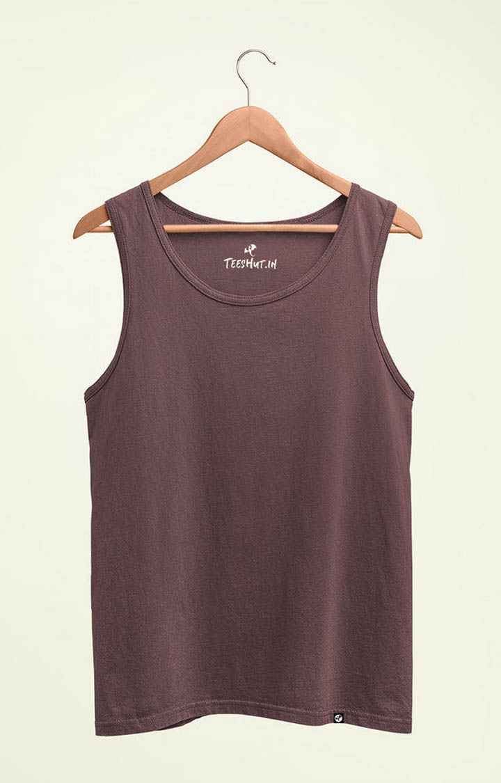 Solid Men's Vest  Mauve Taupe