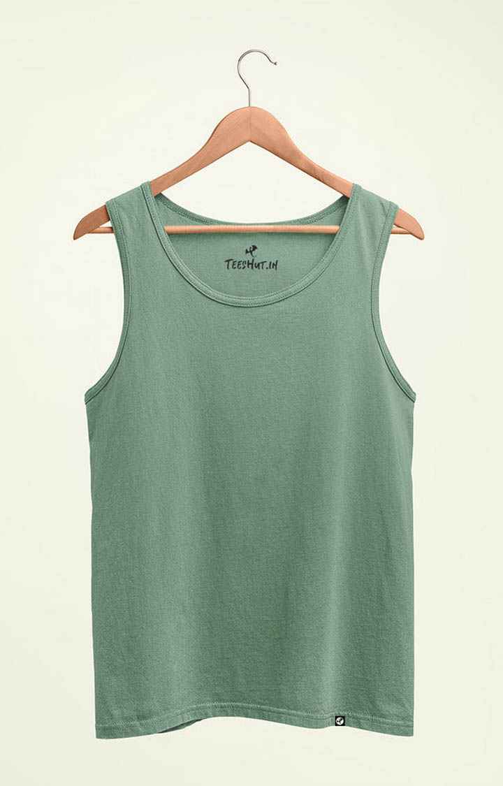 Men's Solid Mint Green Vest