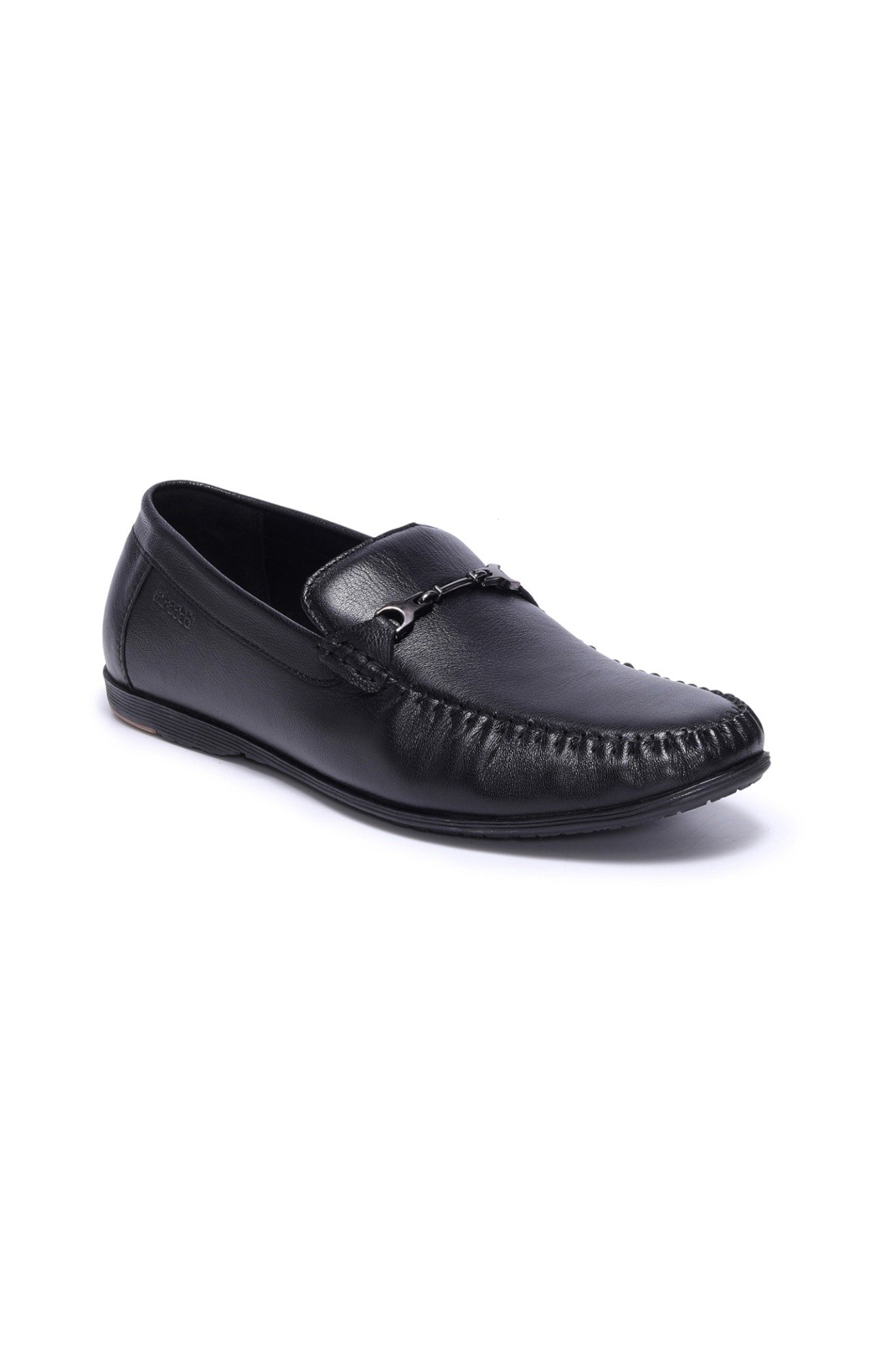 Men Black Atesber Slip On Loafers