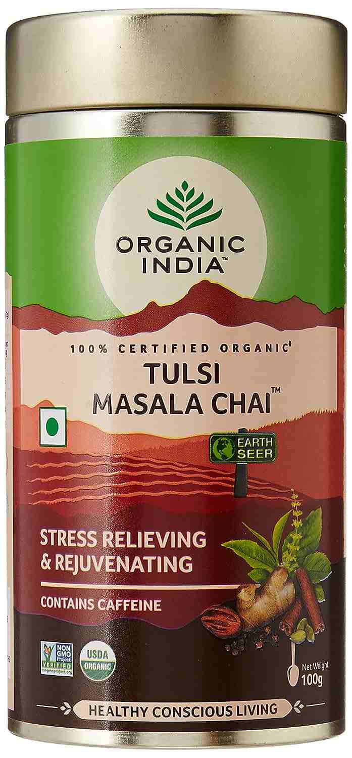 Tulsi Masala Chai Tin ( Organic-India, Lucknow )