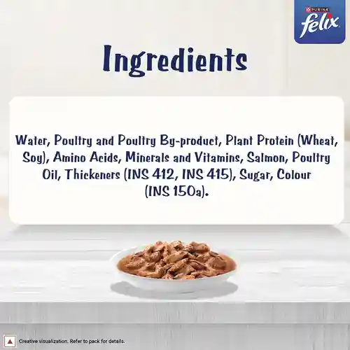 Purina Felix Gravy Lover Meaty Salmon Chunks Wet Cat Food, 70g