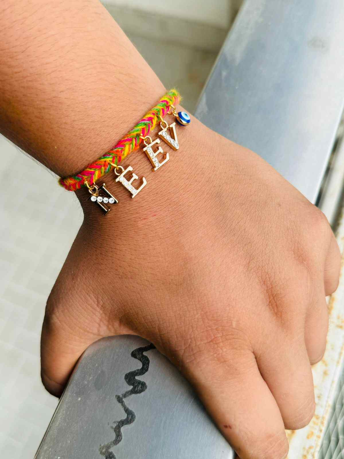 Premium quality initial n name bands for rakhi n friendship day