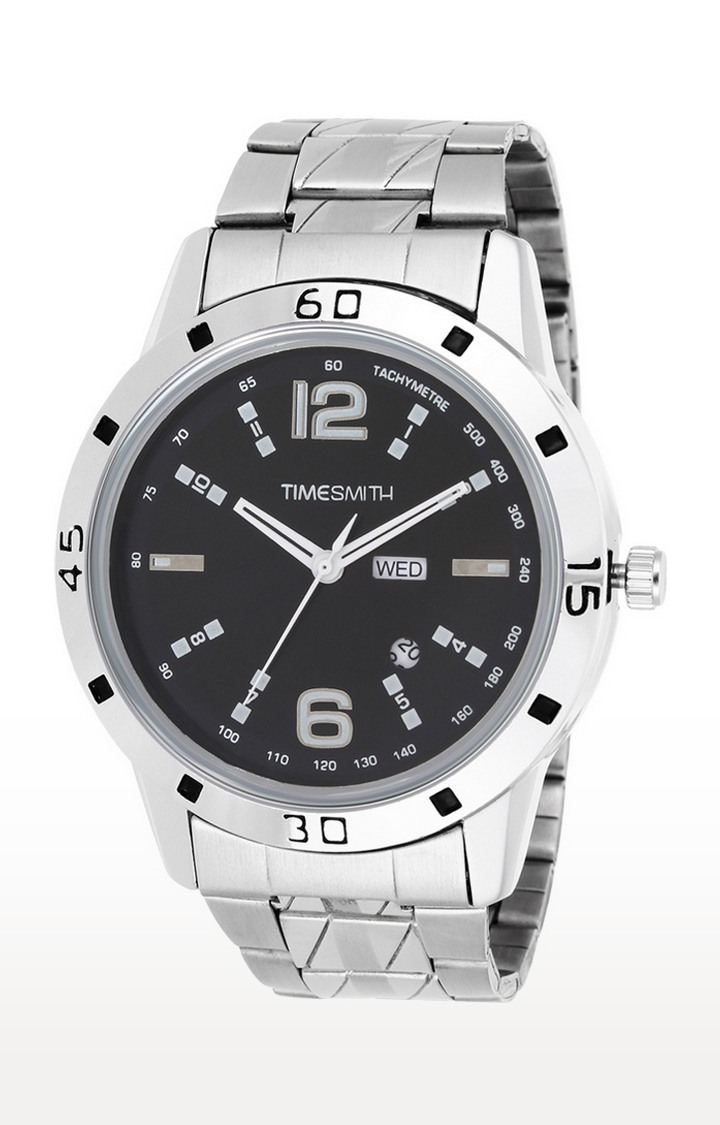 Timesmith Silver Analog Watch For Men