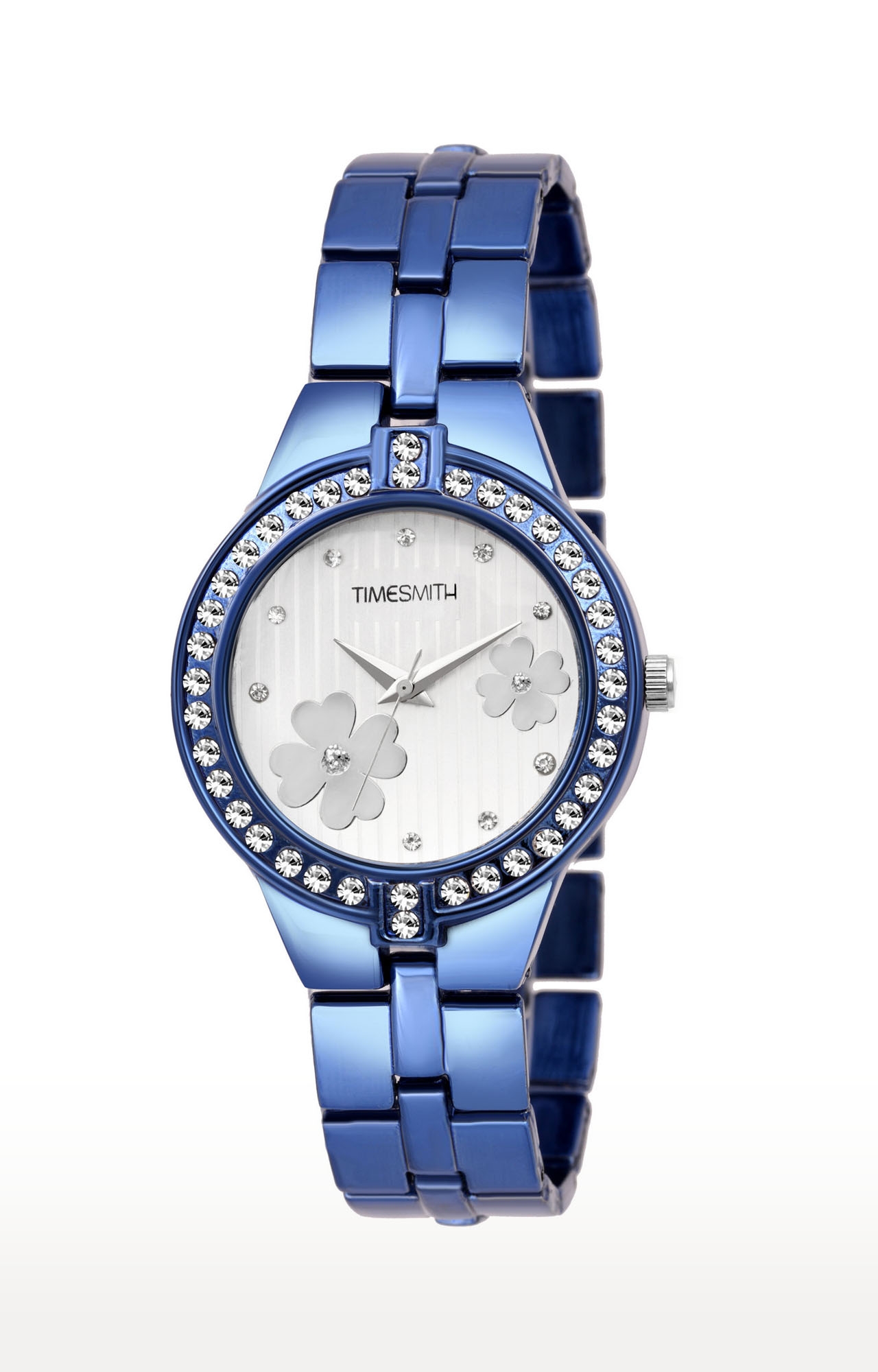 Timesmith | Timesmith White Dial Blue Stainless Steel Strap Branded Analog Watch For Women TSC-051 0