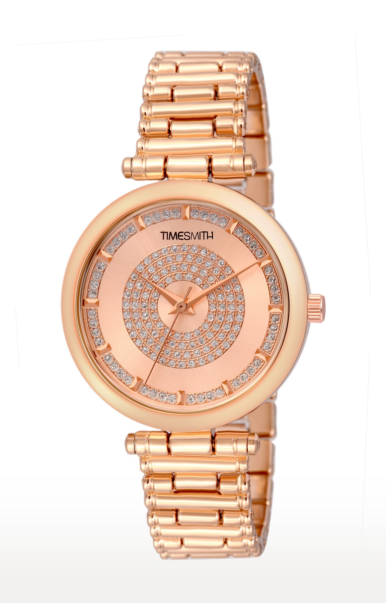 Timesmith Gold Dial Stainless Steel Women s Watch