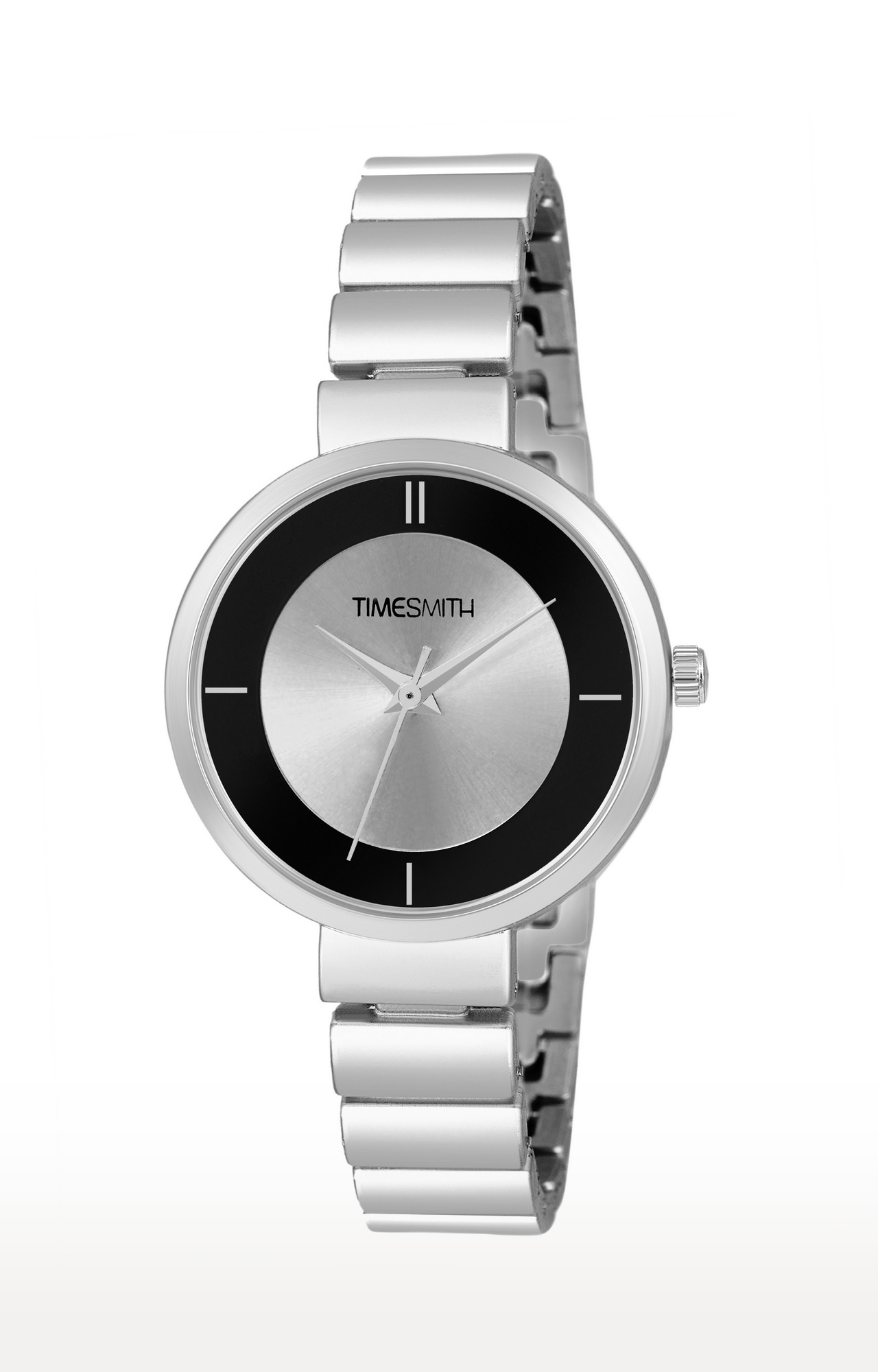 Timesmith Silver Dial Stainless Steel Women s Watch