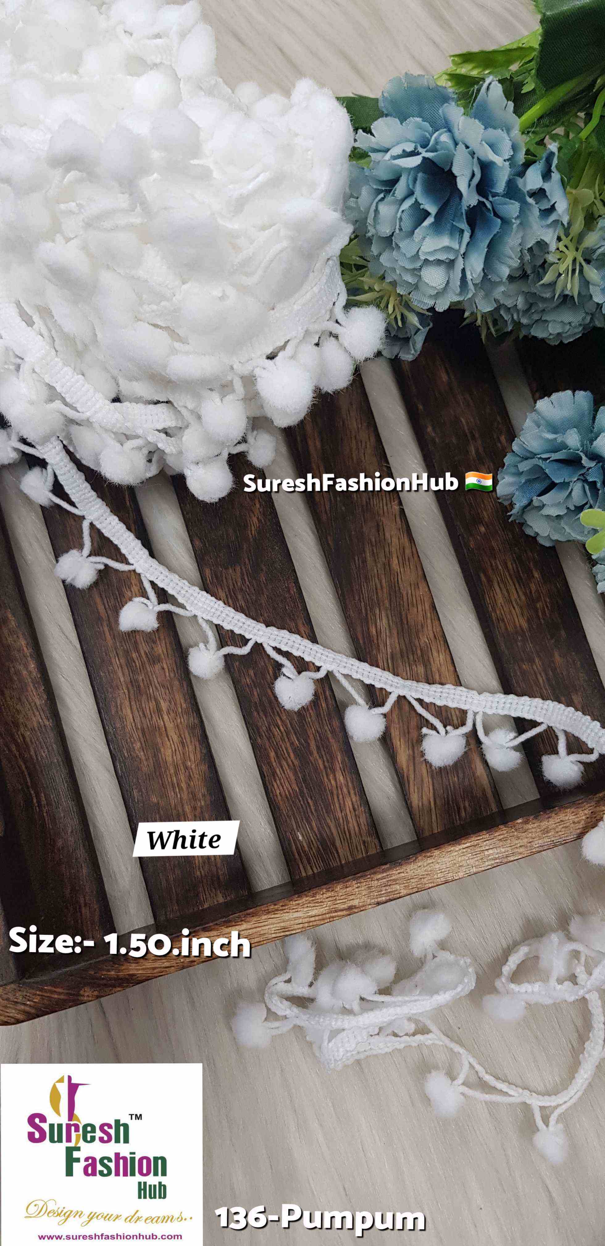 Pum Pum Ball Cotton Lace