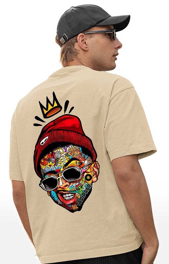 PRONK | Thug Life Men's Oversized Printed T Shirt 1