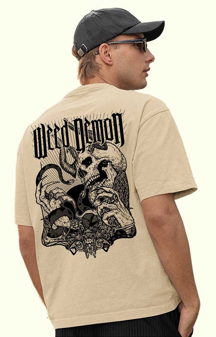 PRONK | Weed Demon Men's Oversized Printed T Shirt