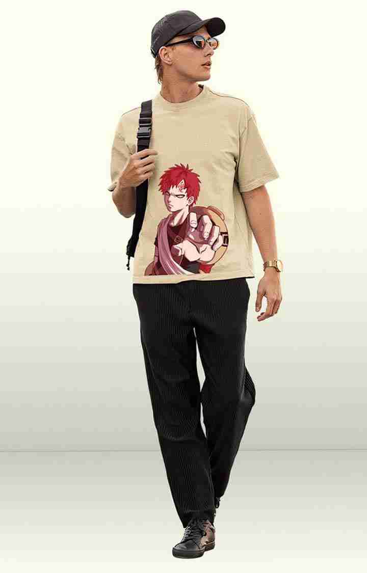 Gaara Men's Oversized Printed T Shirt