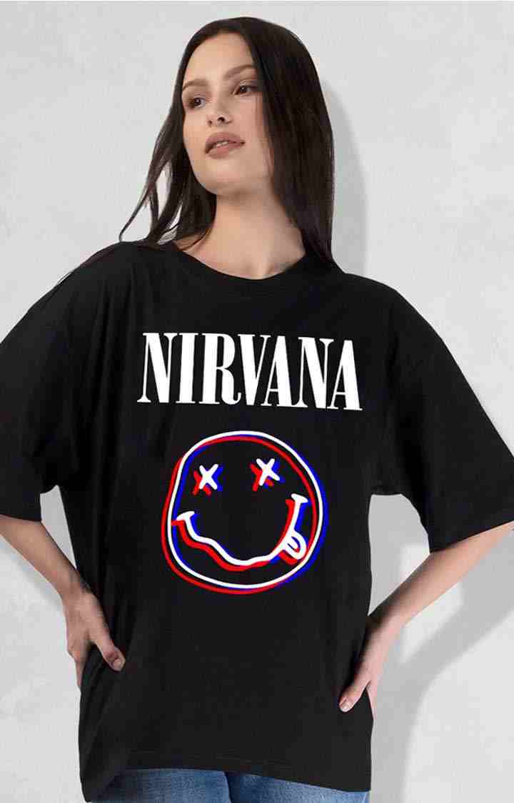 Nirvana Women s Oversized T Shirt