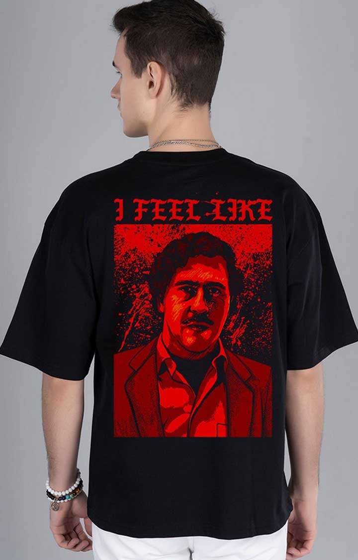 Pablo Escobar Men's Oversized Printed T Shirt