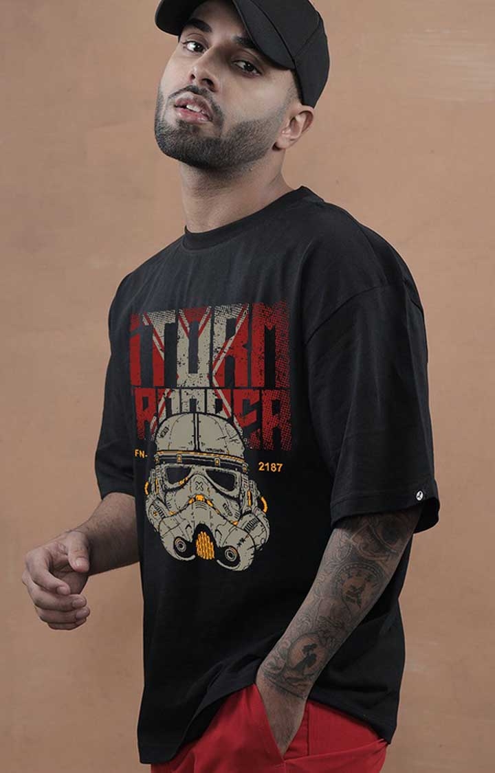 Storm Trooper Men's Oversized Printed T Shirt