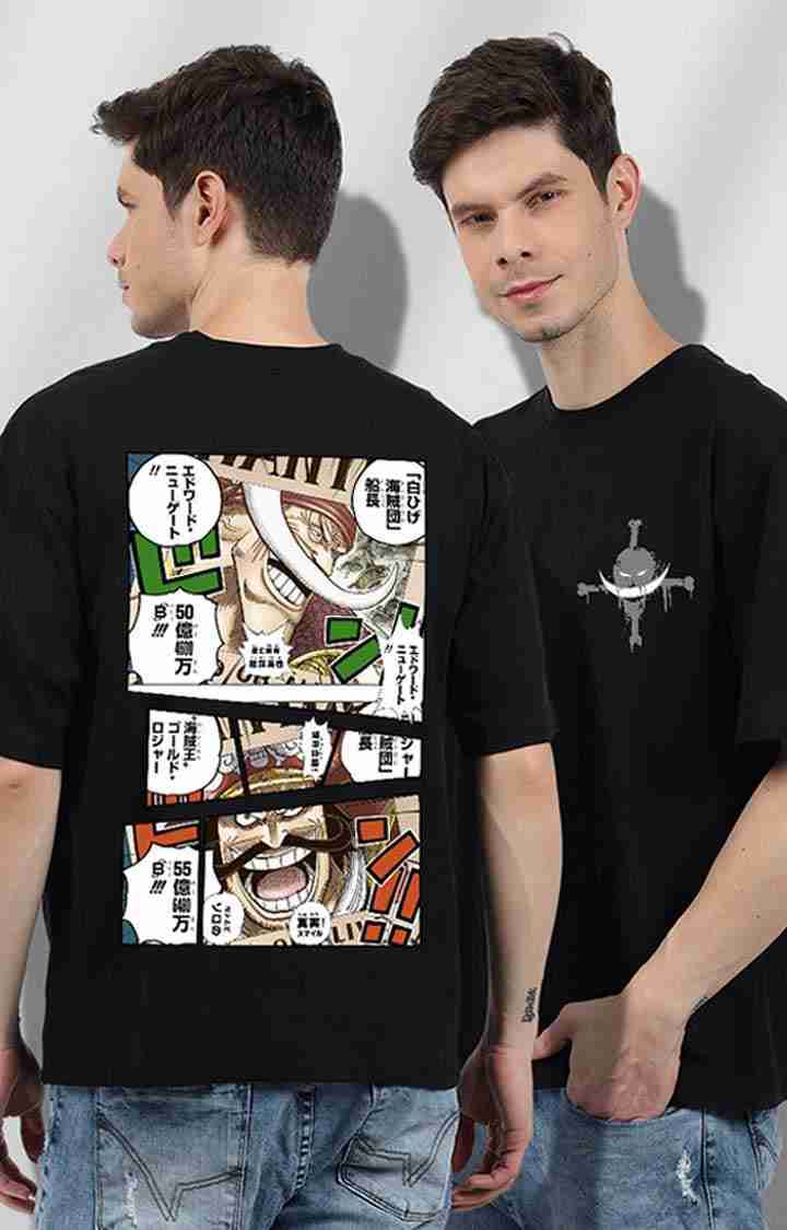 White Beard Men's Oversized Printed T Shirt