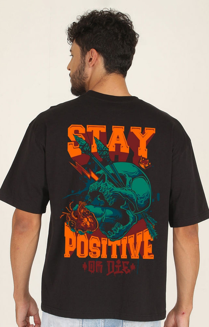 PRONK | Stay Positive Men's Oversized T-Shirt