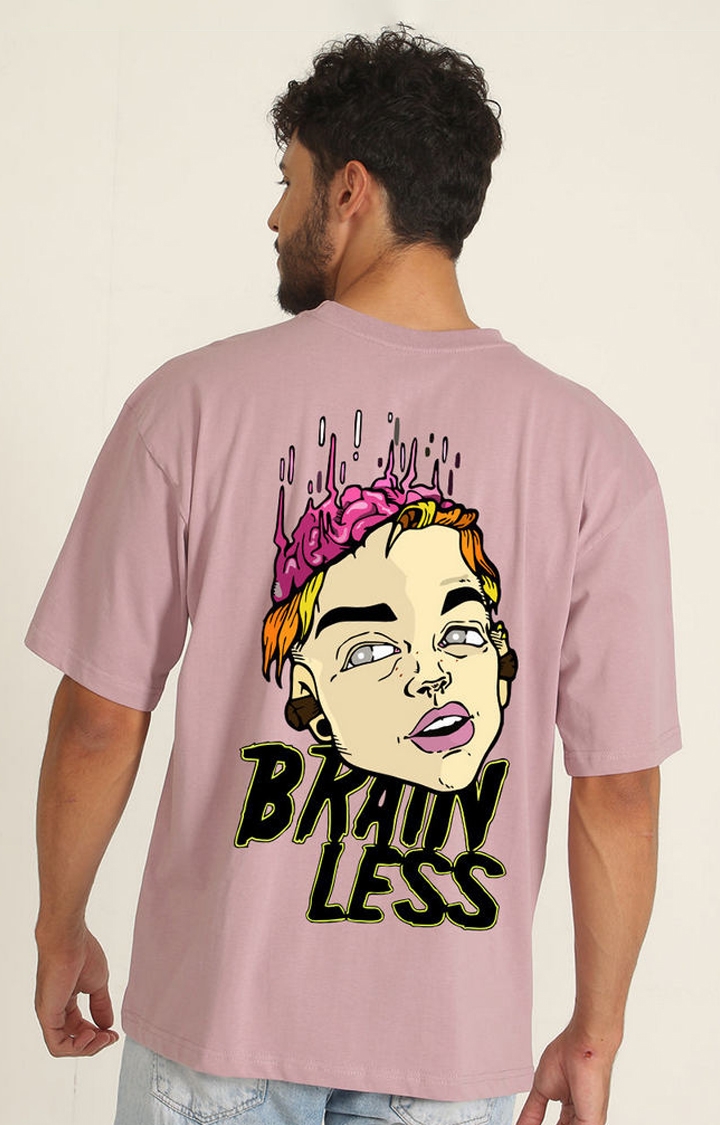 PRONK | Brainless Men's Oversized Printed T-Shirt