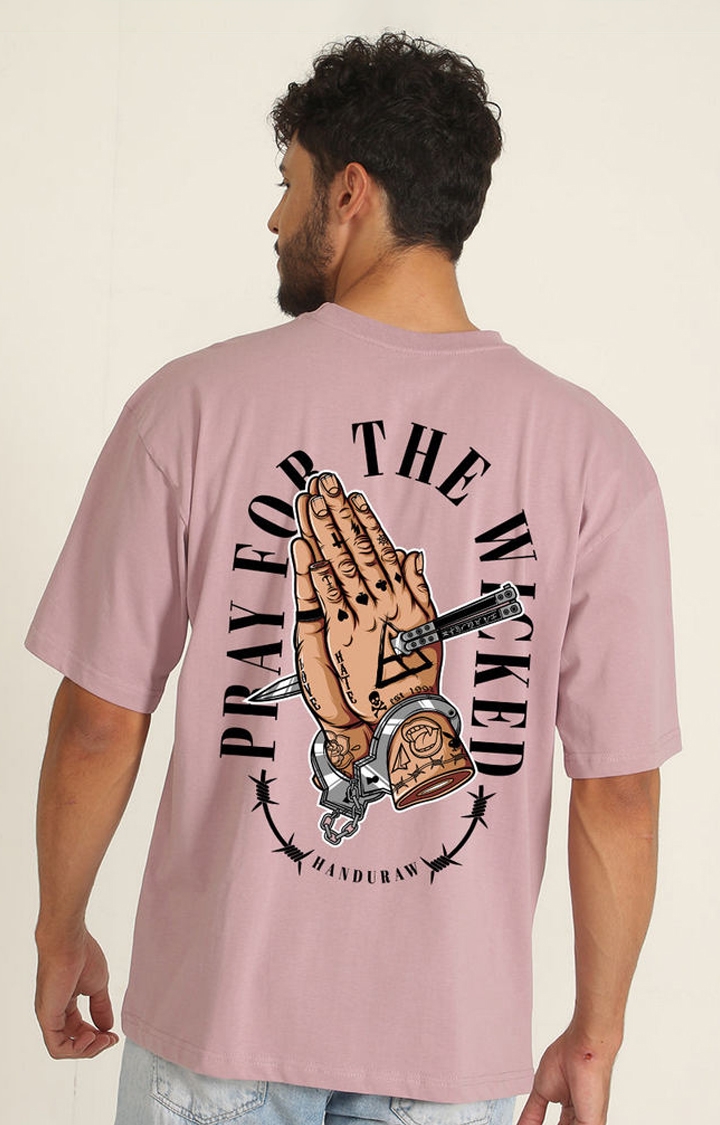 Pray For Wicked Men's Oversized T-Shirt