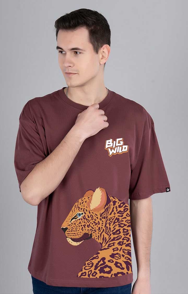 Be Wild Men's Oversized Printed T Shirt