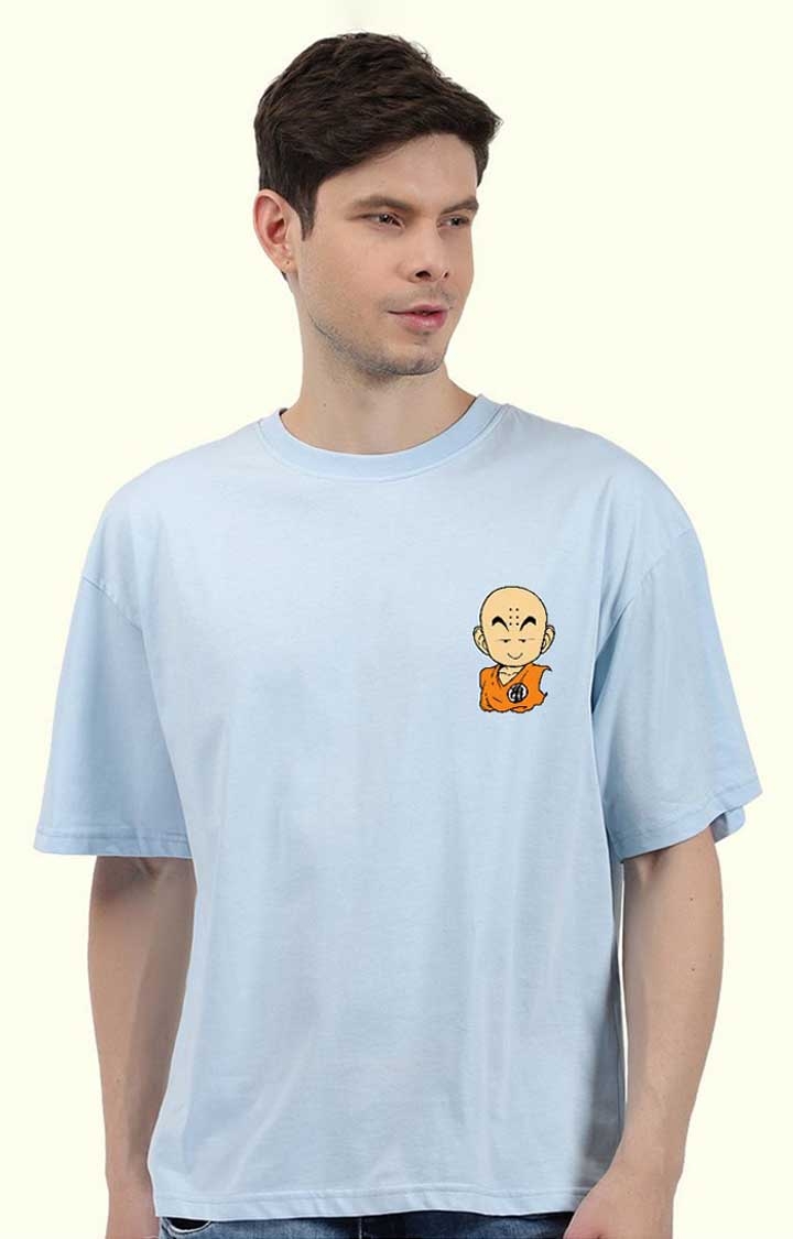 Krillin Men's Oversized Printed T Shirt