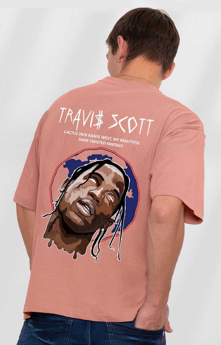 PRONK | Travis Scott Men's Oversized Printed T Shirt