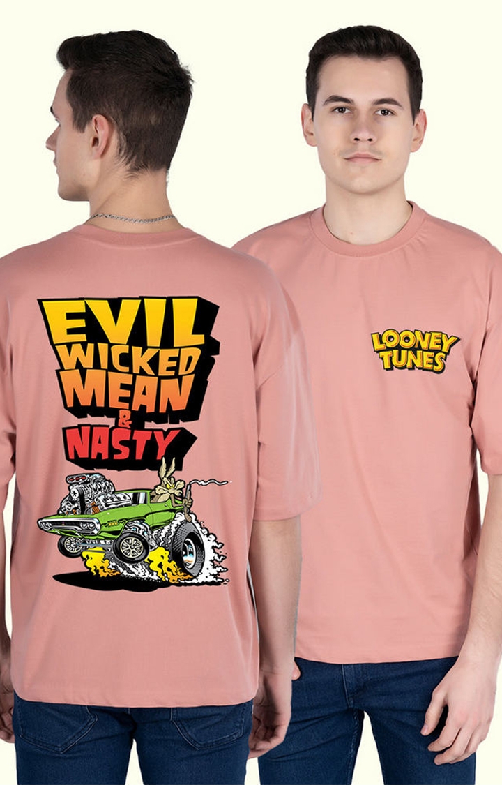 Evil Wicked Men's Oversized Printed T-Shirt