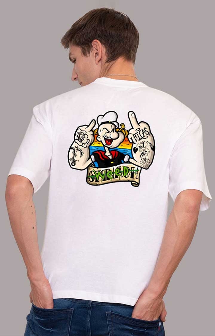Popeye Men's Oversized T Shirt