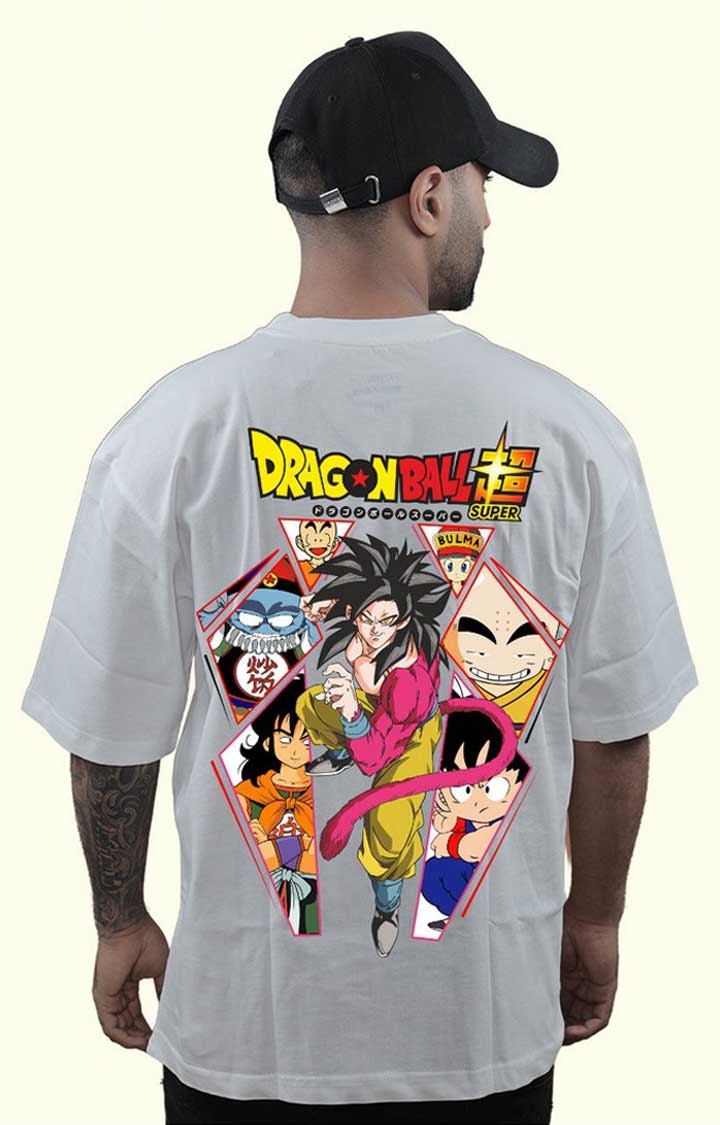 Dragon Ball Gt Men's Oversized Printed T Shirt