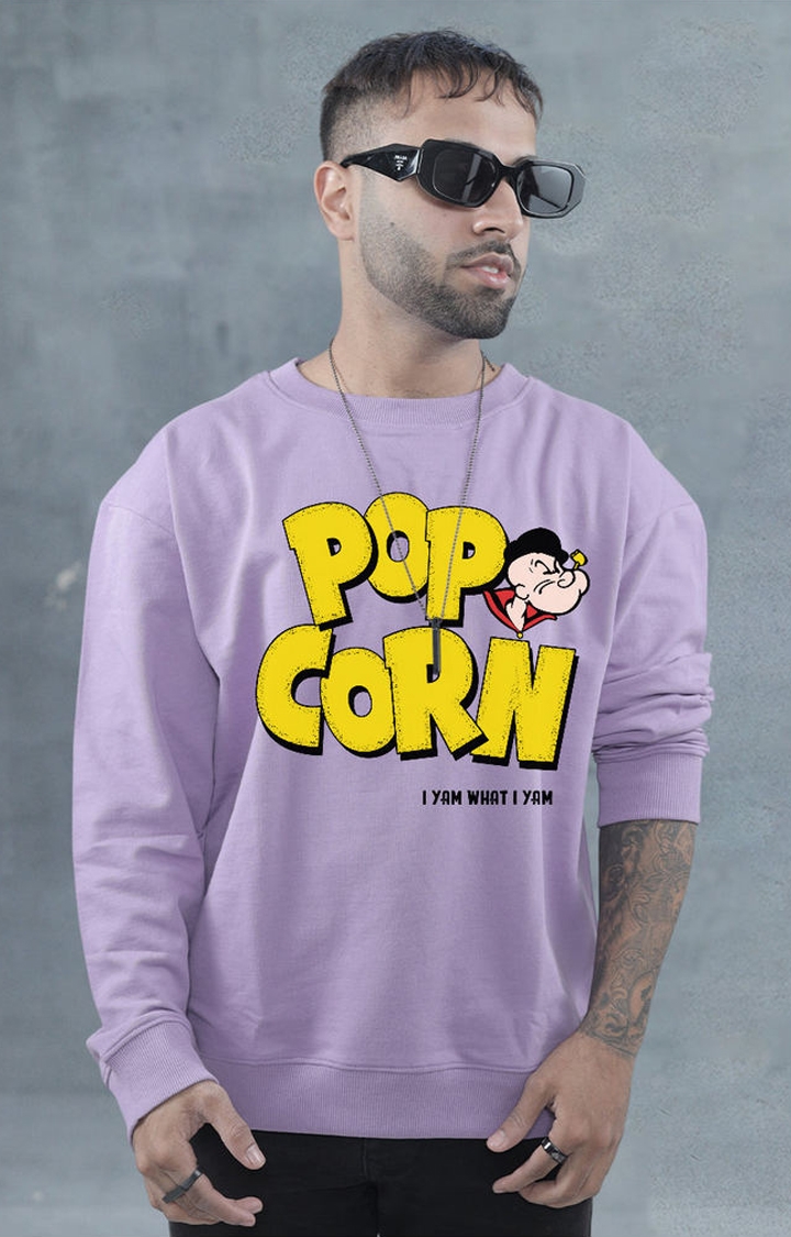 PRONK | Pop Corn Men's Drop Shoulder Premiun Terry Sweatshirt