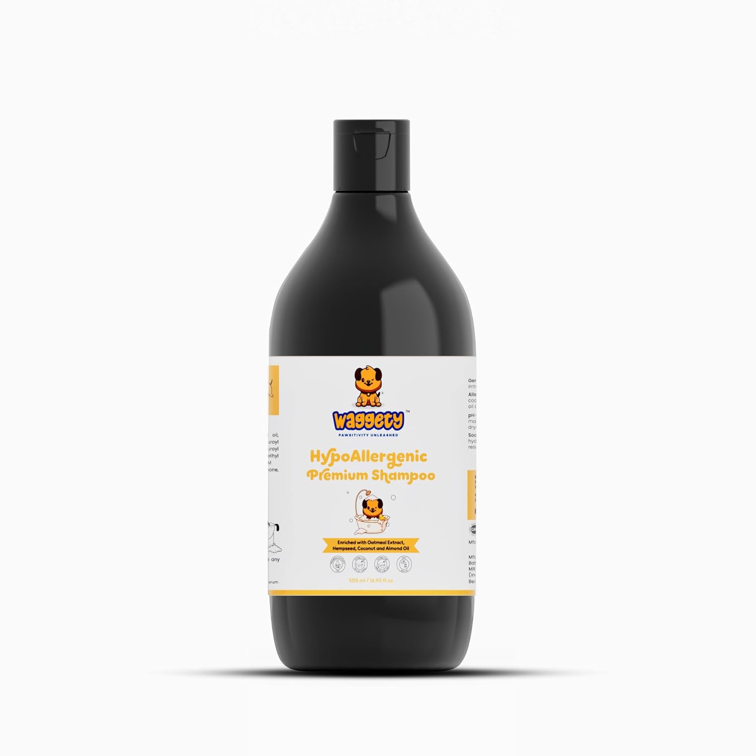 Waggety Hypoallergenic Dog Shampoo, 500ml