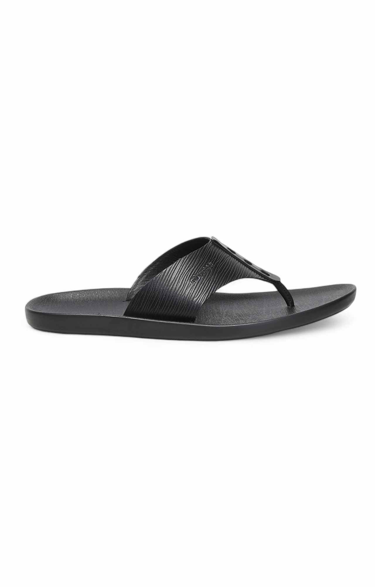 Men Black Casual Chappal
