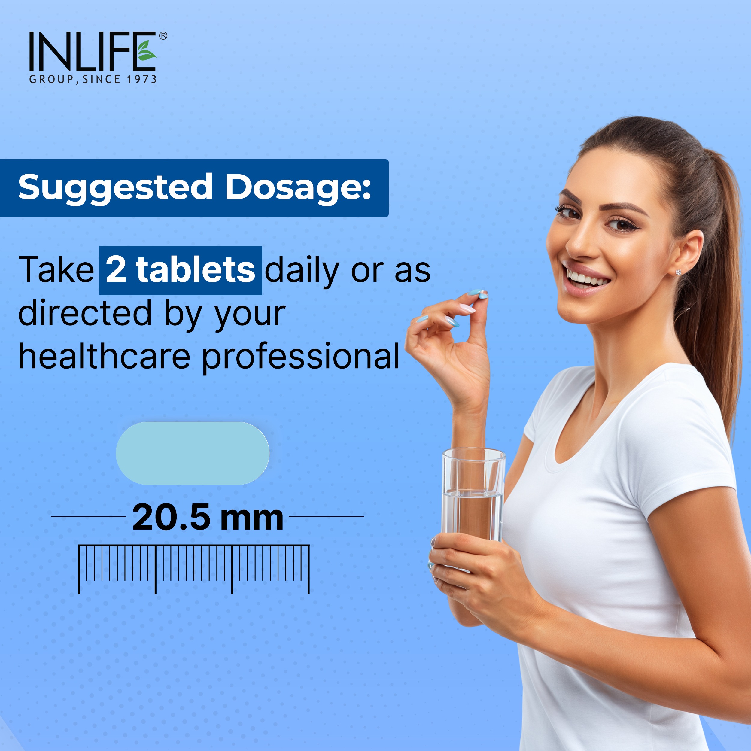 Inlife | Magnesium 5X Complex, 440 mg (Elemental Mg) Tablets | 60 Tablets