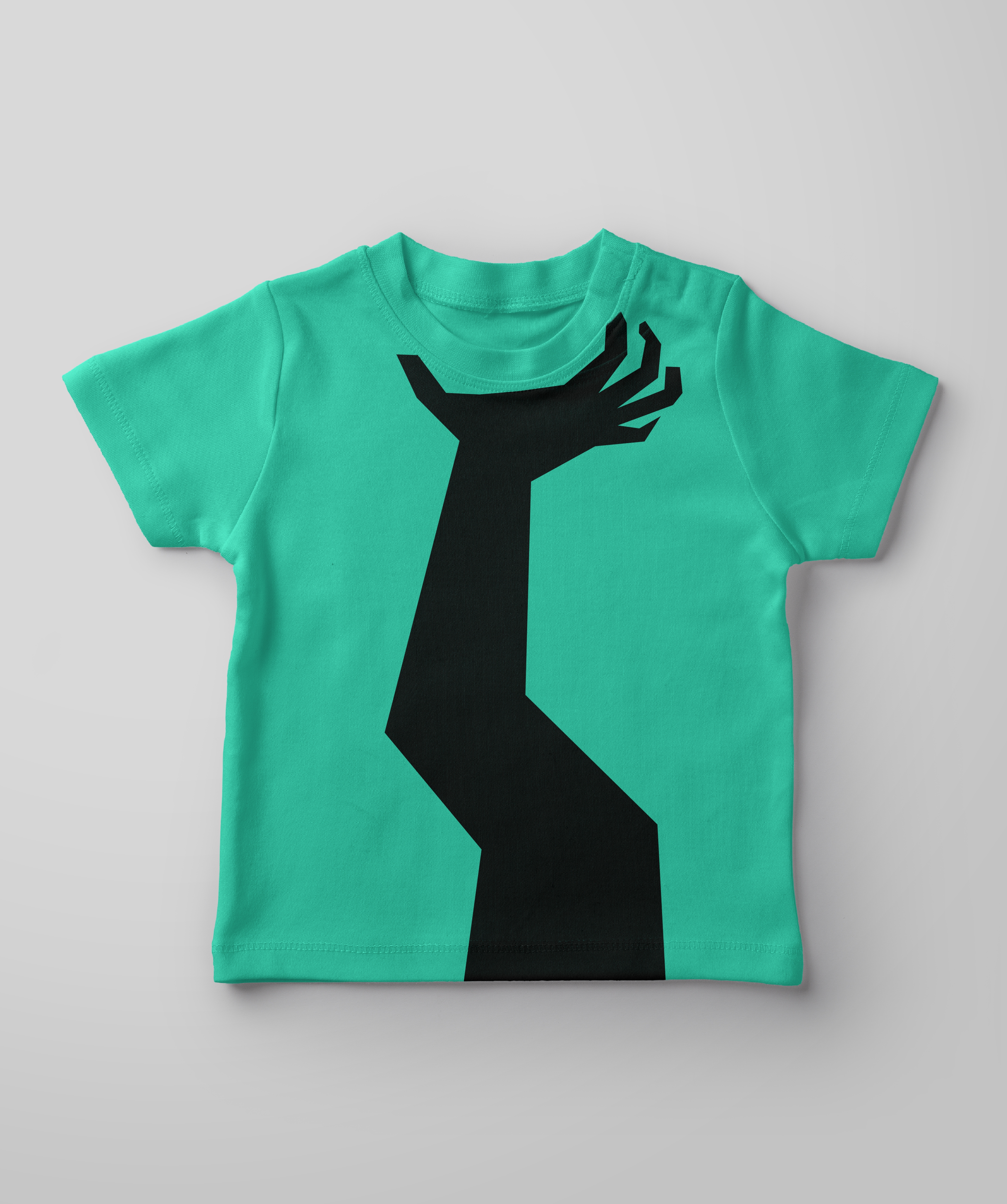 UrGear | UrGear Kids Teal Green Hand Printed Cotton T-Shirt 0