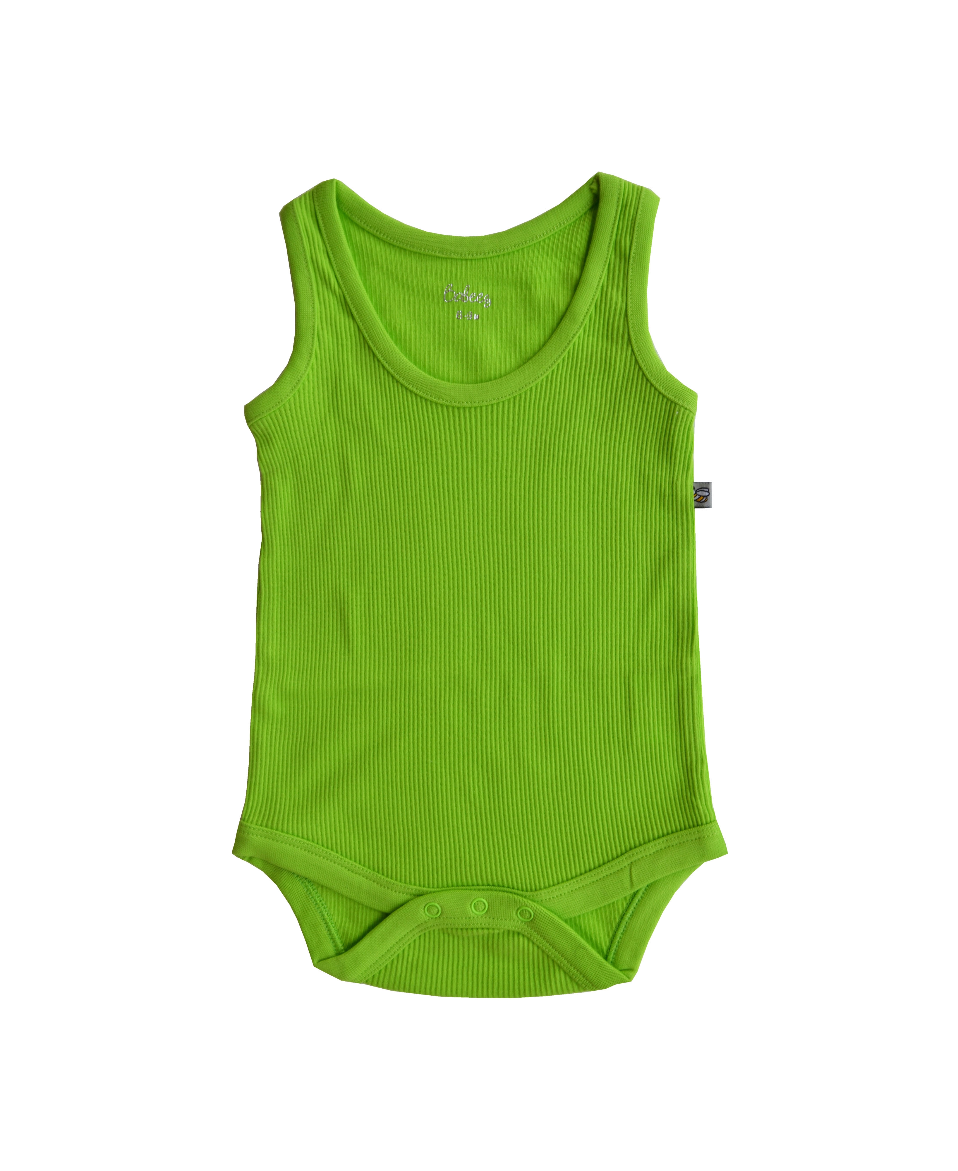 Babeez | Green Bodysuit (100% Cotton Rib) undefined
