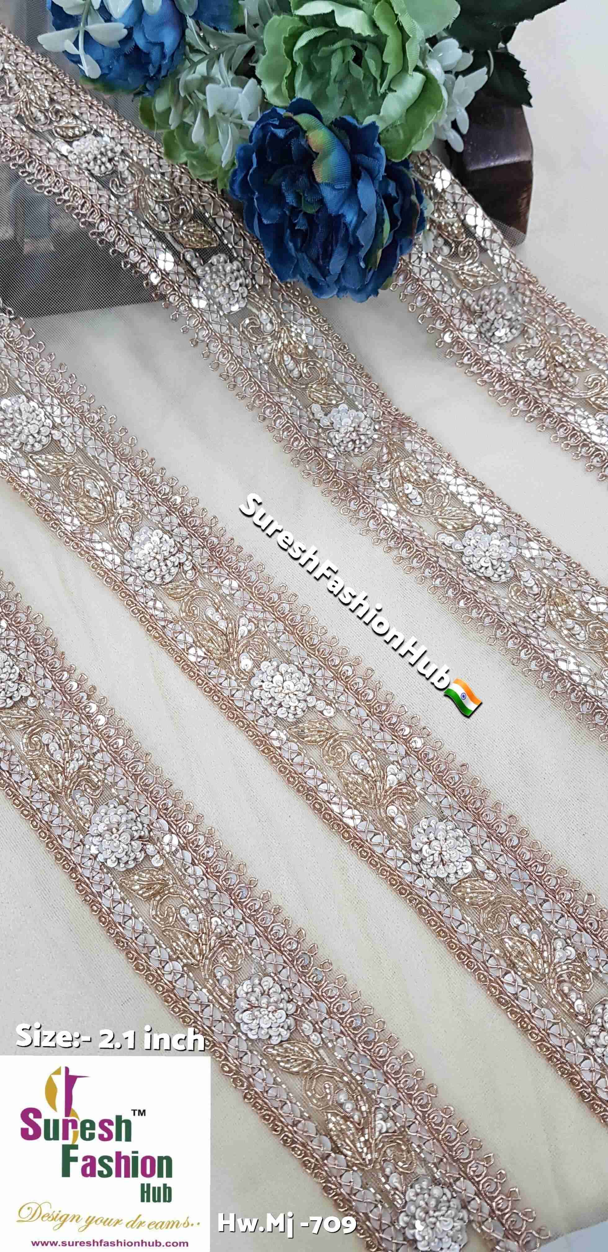 Sabyasachi-Inspired Floral Knot Elegance Lace