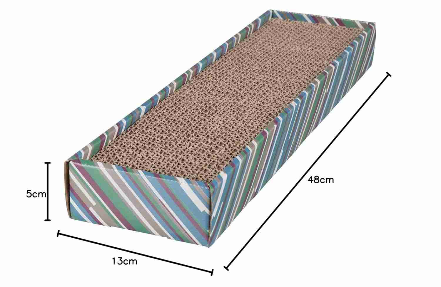 Trixie Scratchy Scratching Cardboard Catnip (48×5×13 cm, Black/White)