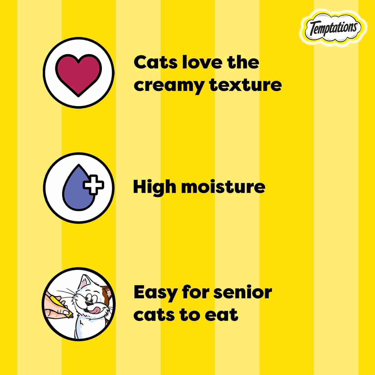 Temptations Creamy Purrrree Salmon & Cheese Cat Treats, 240 g (20 x 12gm)