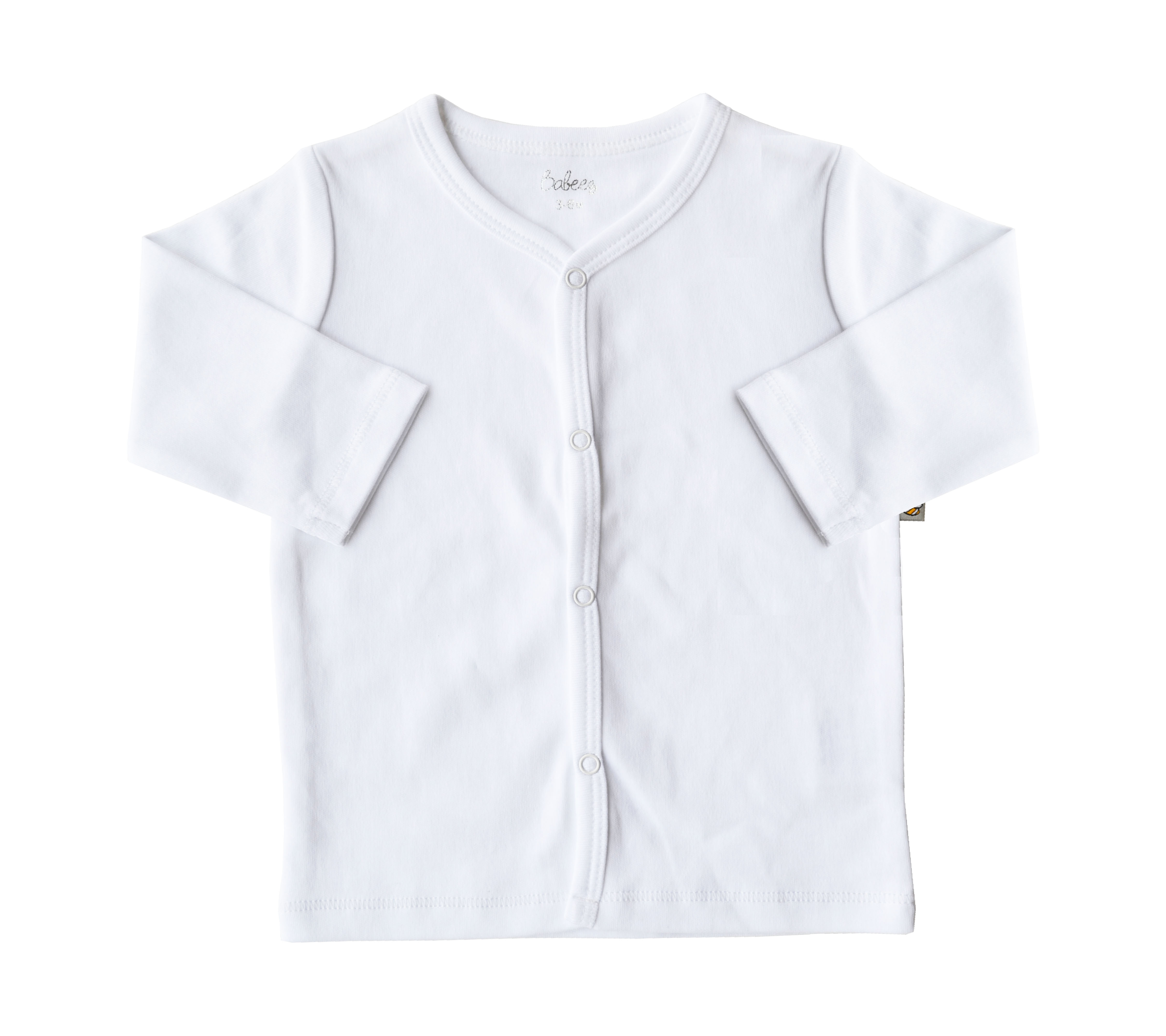 White Long Sleeve Jhabla (100% Cotton Interlock Biowash)