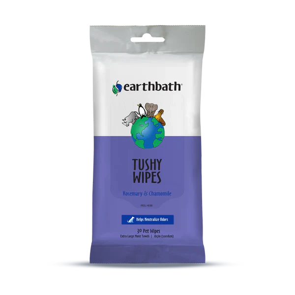 EarthBath Tushy Wipes for Dogs and Cats