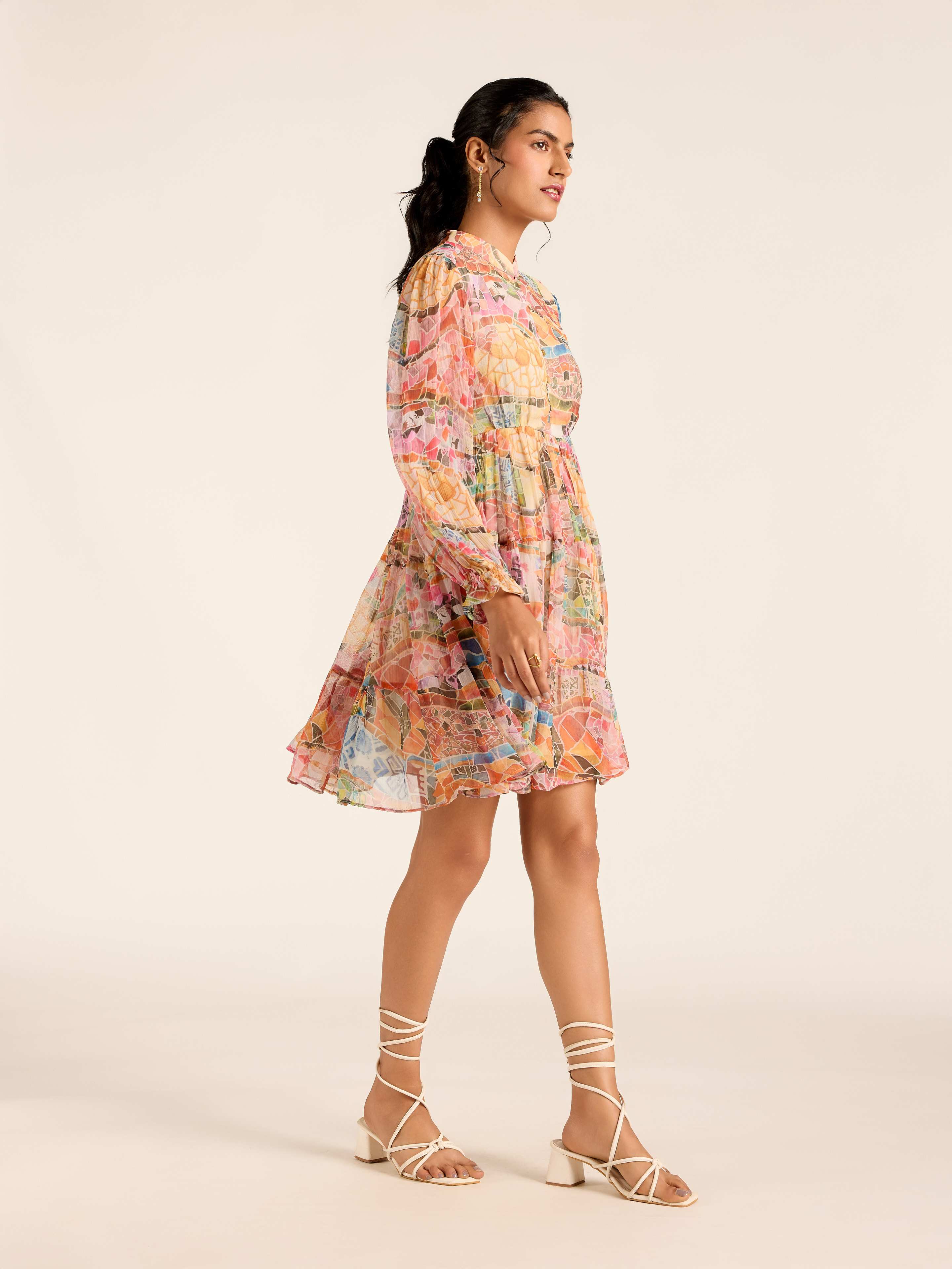 MULTI COLOR MARGO SHORT DRESS