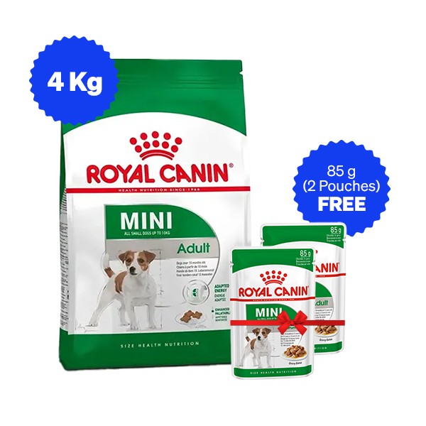 Royal Canin Mini Adult Dry Dog Food with Free Gravy Pack