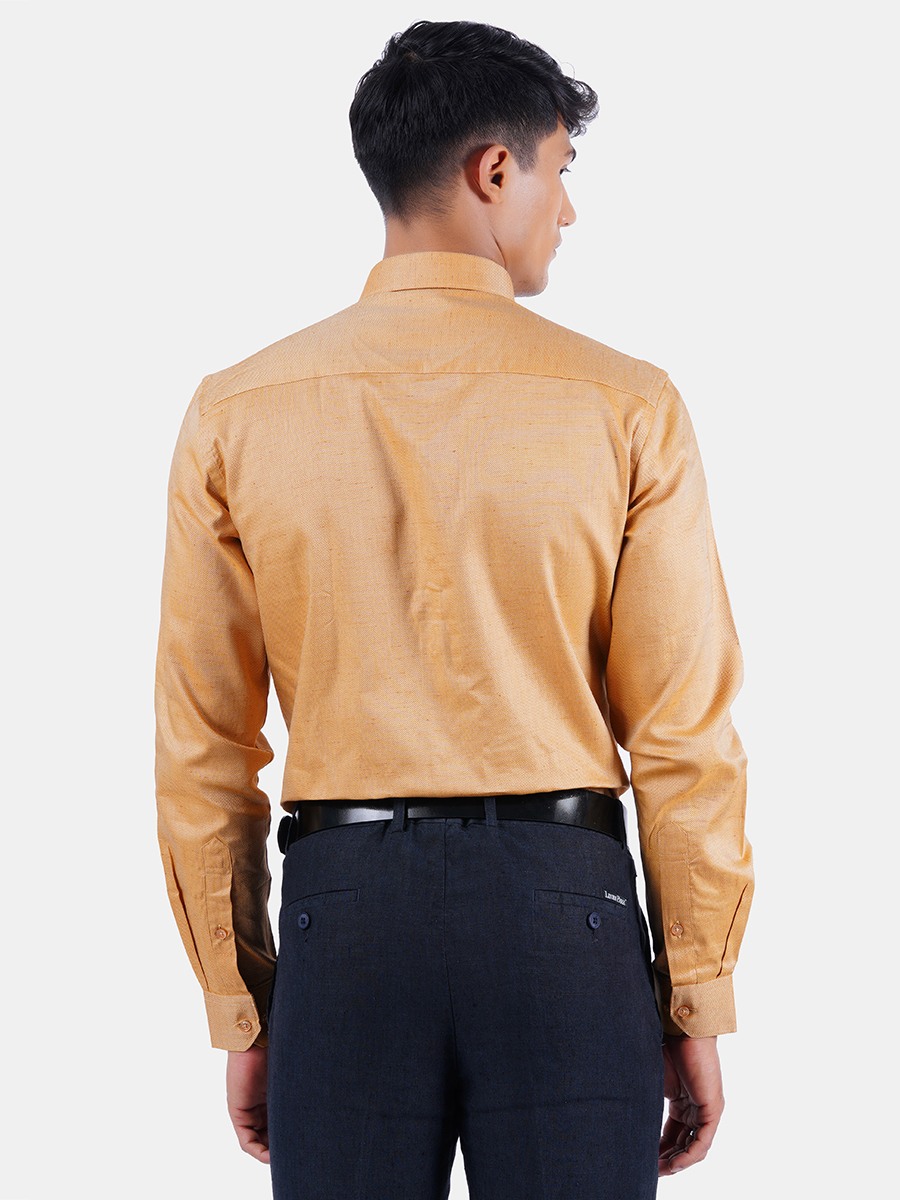 Ramraj Cotton Men Casual 100% Cotton Solid Prestigous Fit Shirt