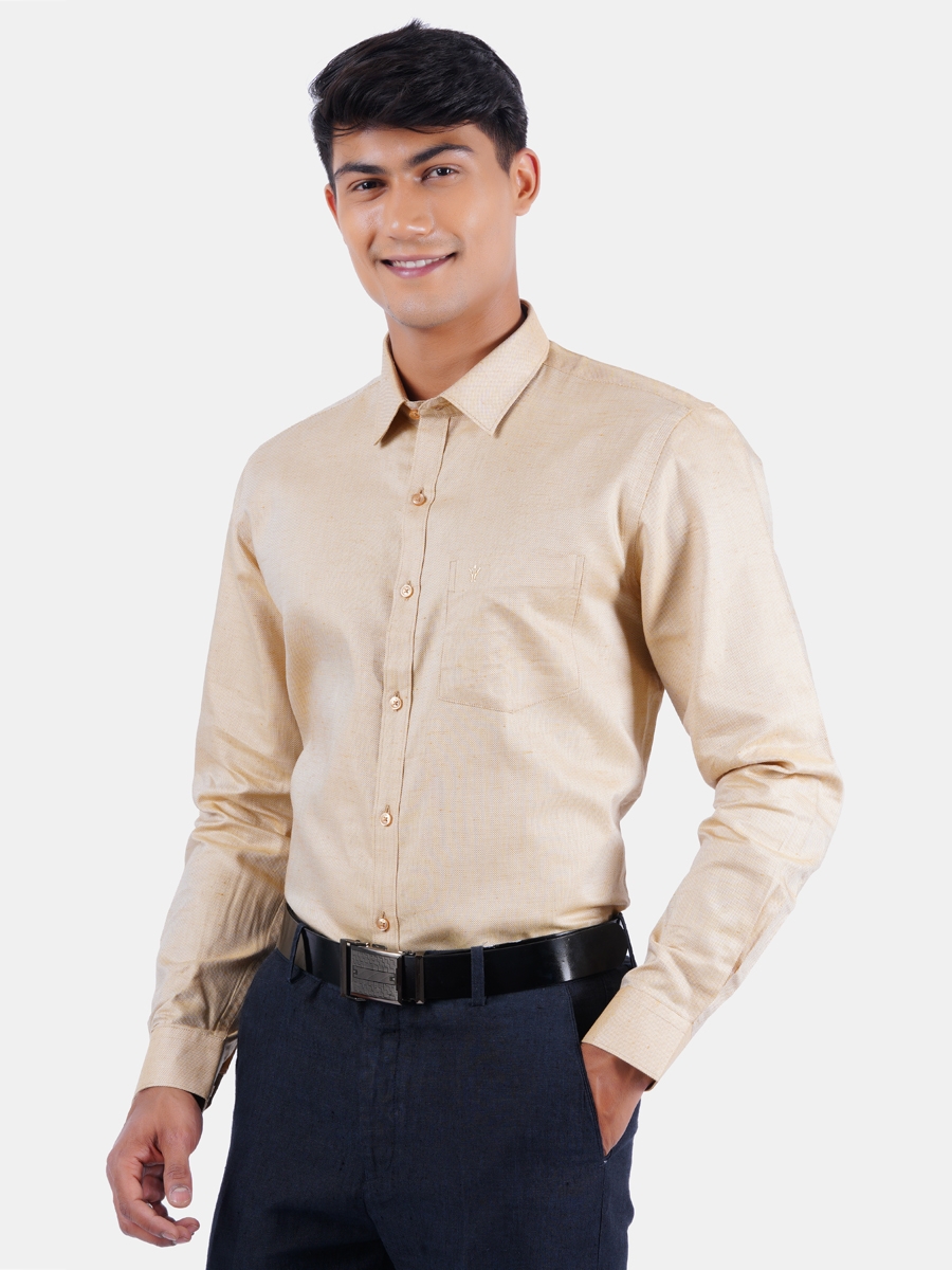 Ramraj Cotton | Ramraj Cotton Men Casual 100% Cotton Solid Prestigous Fit Shirt 2