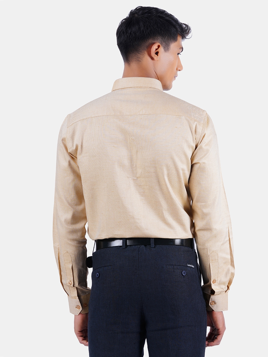 Ramraj Cotton | Ramraj Cotton Men Casual 100% Cotton Solid Prestigous Fit Shirt 1