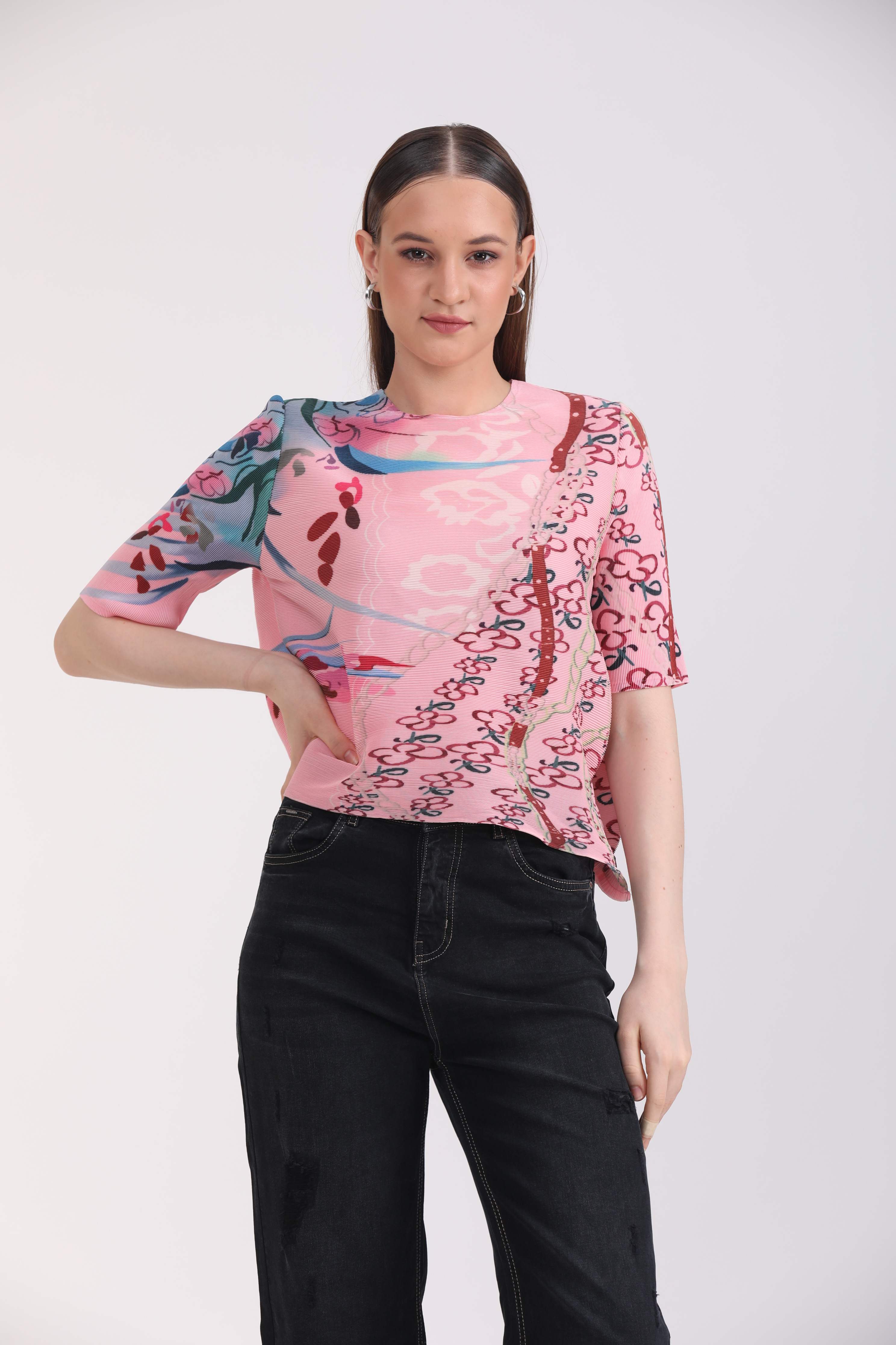 Albion Women Multi Blouson Top