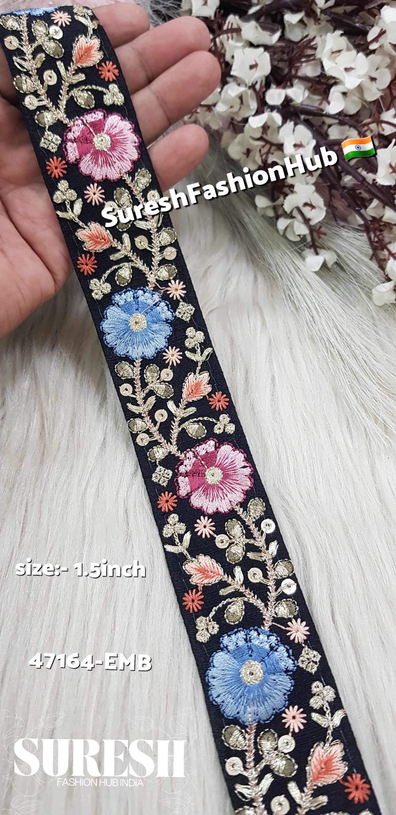 Mystic Garden Floral Lace – Black Base