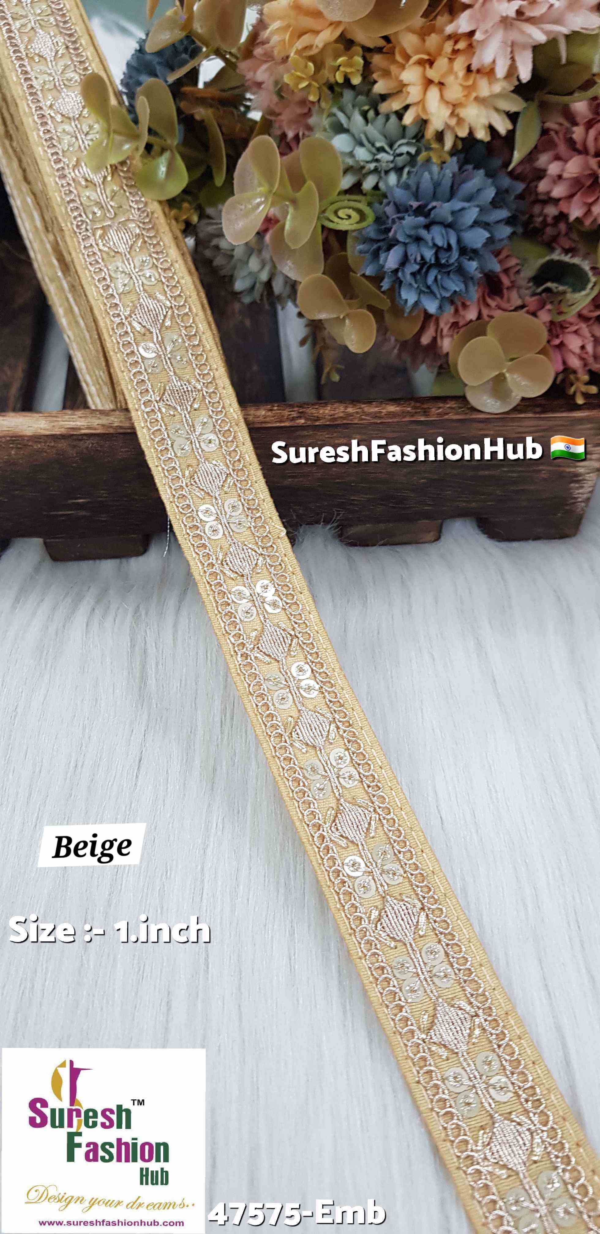 Embroidery  Beige Harmony